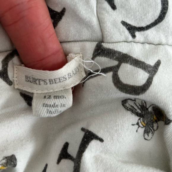 Burt's Bees Baby Organic Cotton Reversible Hoody Sweatshirt Jacket: 12 month - Picture 3 of 3